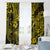 Hawaii Fish Hook Window Curtain Hibiscus Hawaii Tribal Tattoo Yellow Version LT01 - Polynesian Pride