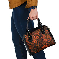 Hawaii King Kamehameha Shoulder Handbag Polynesian Pattern Orange Version LT01 - Polynesian Pride