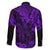 Hawaii King Kamehameha Family Matching Short Sleeve Bodycon Dress and Hawaiian Shirt Polynesian Pattern Purple Version LT01 - Polynesian Pride