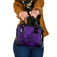 Hawaii King Kamehameha Shoulder Handbag Polynesian Pattern Purple Version LT01 One Size Purple - Polynesian Pride