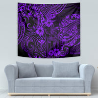 Hawaii King Kamehameha Tapestry Polynesian Pattern Purple Version LT01 - Polynesian Pride
