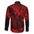 Hawaii King Kamehameha Family Matching Tank Maxi Dress and Hawaiian Shirt Polynesian Pattern Red Version LT01 - Polynesian Pride