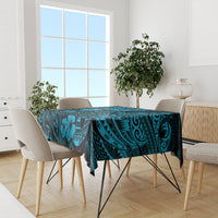 Hawaii King Kamehameha Tablecloth Polynesian Pattern Sky Blue Version LT01 - Polynesian Pride