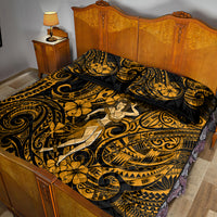 Hawaii Hula Girl Quilt Bed Set Polynesian Pattern Gold Version LT01 - Polynesian Pride