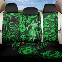 Hawaii Hula Girl Back Car Seat Cover Polynesian Pattern Green Version