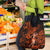 Hawaii Hula Girl Grocery Bag Polynesian Pattern Orange Version