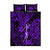 Hawaii Hula Girl Quilt Bed Set Hibiscus Hawaii Tribal Tattoo Purple Version LT01 Purple - Polynesian Pride