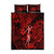 Hawaii Hula Girl Quilt Bed Set Hibiscus Hawaii Tribal Tattoo Red Version LT01 Red - Polynesian Pride