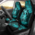 Hawaii Hula Girl Car Seat Cover Hibiscus Hawaii Tribal Tattoo Turquoise Version LT01 - Polynesian Pride