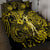 Hawaii Hula Girl Quilt Bed Set Hibiscus Hawaii Tribal Tattoo Yellow Version LT01 - Polynesian Pride