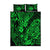 Hawaii Pineapple Quilt Bed Set Paradise Flowers Pacific With Green Polynesian Tribal LT01 Green - Polynesian Pride