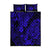 Hawaii Pineapple Quilt Bed Set Paradise Flowers Pacific With Navy Blue Polynesian Tribal LT01 Blue - Polynesian Pride