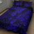 Hawaii Pineapple Quilt Bed Set Paradise Flowers Pacific With Navy Blue Polynesian Tribal LT01 - Polynesian Pride