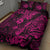 Hawaii Pineapple Quilt Bed Set Paradise Flowers Pacific With Pink Polynesian Tribal LT01 - Polynesian Pride