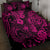 Hawaii Pineapple Quilt Bed Set Paradise Flowers Pacific With Pink Polynesian Tribal LT01 - Polynesian Pride