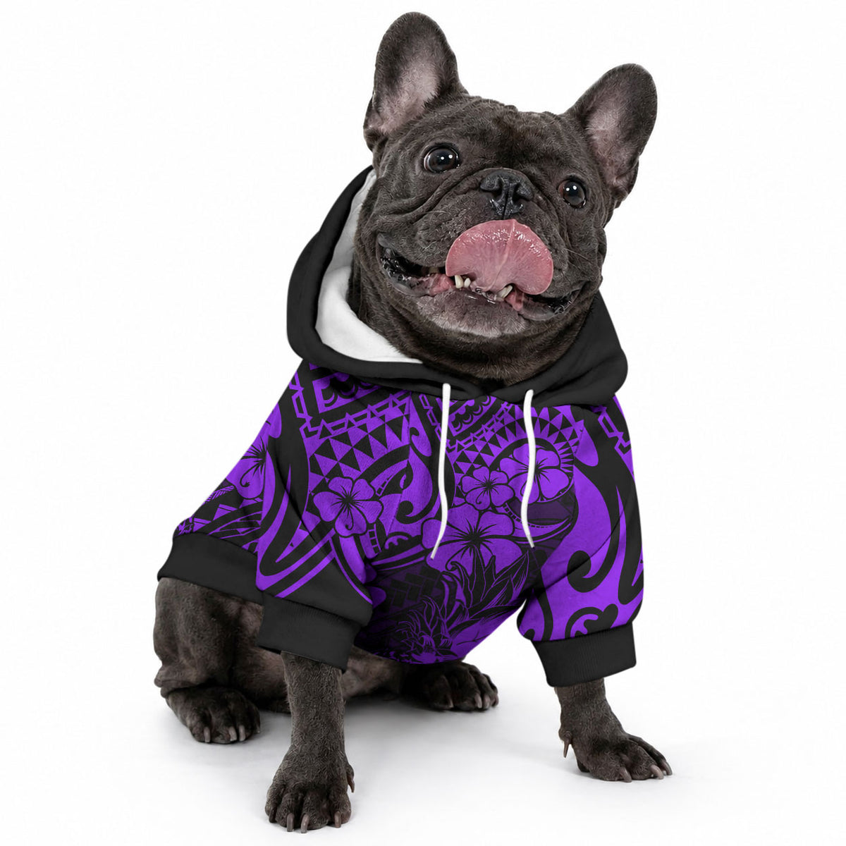 Hawaii Pineapple Pet Hoodie Polynesian Pattern Purple Version LT01 - Polynesian Pride