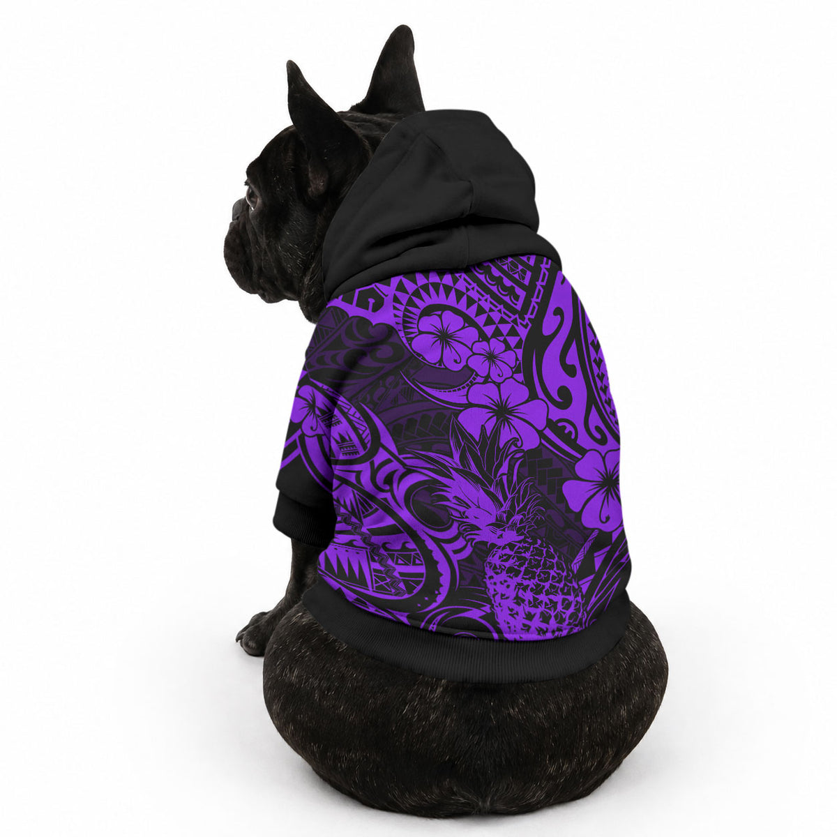 Hawaii Pineapple Pet Hoodie Polynesian Pattern Purple Version LT01 - Polynesian Pride