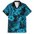 Hawaii Pineapple Family Matching Off Shoulder Short Dress and Hawaiian Shirt Polynesian Pattern Sky Blue Version LT01 Dad's Shirt - Short Sleeve Blue - Polynesian Pride