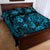 Hawaii Pineapple Quilt Bed Set Polynesian Pattern Sky Blue Version LT01 - Polynesian Pride
