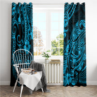Hawaii Pineapple Window Curtain Polynesian Pattern Sky Blue Version LT01 - Polynesian Pride