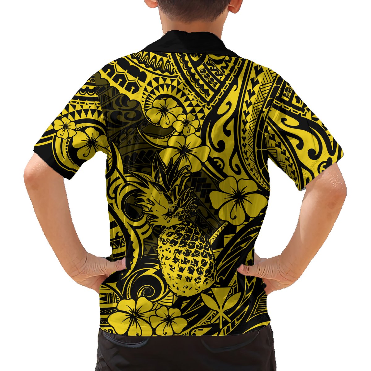 Hawaii Pineapple Hawaiian Shirt Polynesian Pattern Yellow Version LT01 - Polynesian Pride