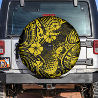 Hawaii Pineapple Spare Tire Cover Polynesian Pattern Yellow Version LT01 - Polynesian Pride