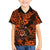 Hawaii Shaka Sign Family Matching Tank Maxi Dress and Hawaiian Shirt With Polynesian Hibiscus Orange Unique LT01 Son's Shirt Orange - Polynesian Pride
