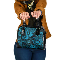 Hawaii Shaka Sign Shoulder Handbag Polynesian Pattern Sky Blue Version LT01 One Size Blue - Polynesian Pride