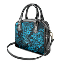 Hawaii Shaka Sign Shoulder Handbag Polynesian Pattern Sky Blue Version LT01 - Polynesian Pride