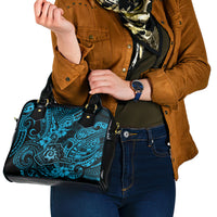 Hawaii Shaka Sign Shoulder Handbag Polynesian Pattern Sky Blue Version LT01 - Polynesian Pride