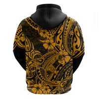 Hawaii Shark Hoodie Polynesian Pattern Gold Version LT01 - Polynesian Pride
