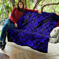 Hawaii Shark Quilt Polynesian Pattern Navy Blue Version LT01 - Polynesian Pride