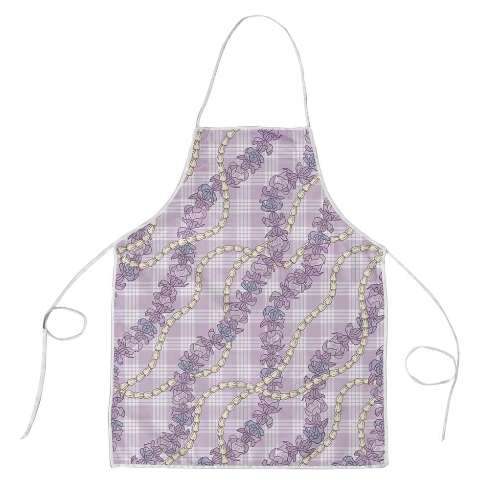Pua Kalaunu Lei Apron Palaka Pattern LT01 Purple - Polynesian Pride