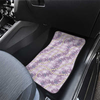 Pua Kalaunu Lei Car Mats Palaka Pattern