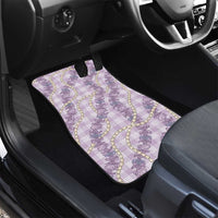 Pua Kalaunu Lei Car Mats Palaka Pattern