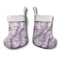 Pua Kalaunu Lei Christmas Stocking Palaka Pattern LT01 - Polynesian Pride