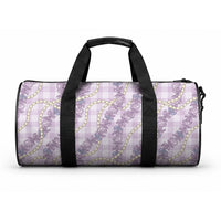Pua Kalaunu Lei Duffle Bag Palaka Pattern LT01 One size Purple - Polynesian Pride