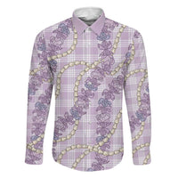 Pua Kalaunu Lei Family Matching Off Shoulder Short Dress and Hawaiian Shirt Palaka Pattern