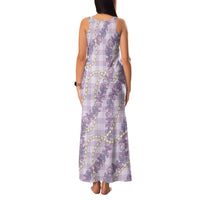 Pua Kalaunu Lei Family Matching Tank Maxi Dress and Hawaiian Shirt Palaka Pattern
