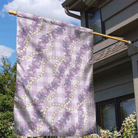 Pua Kalaunu Lei Garden Flag Palaka Pattern