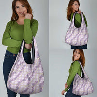 Pua Kalaunu Lei Grocery Bag Palaka Pattern