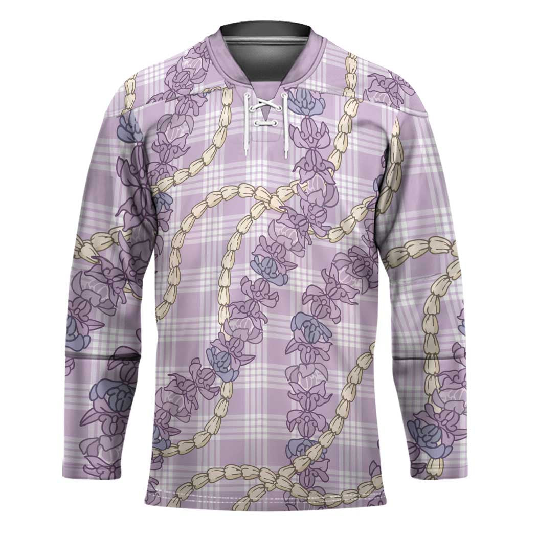 Pua Kalaunu Lei Hockey Jersey Palaka Pattern