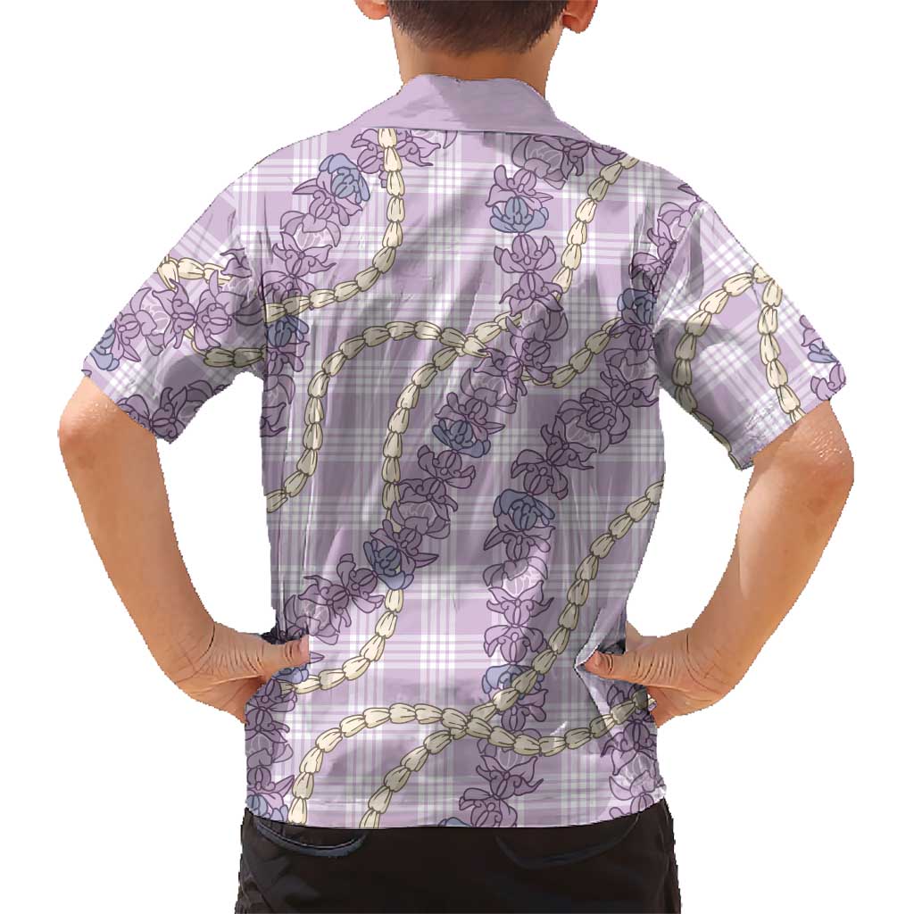 Pua Kalaunu Lei Kid Hawaiian Shirt Palaka Pattern