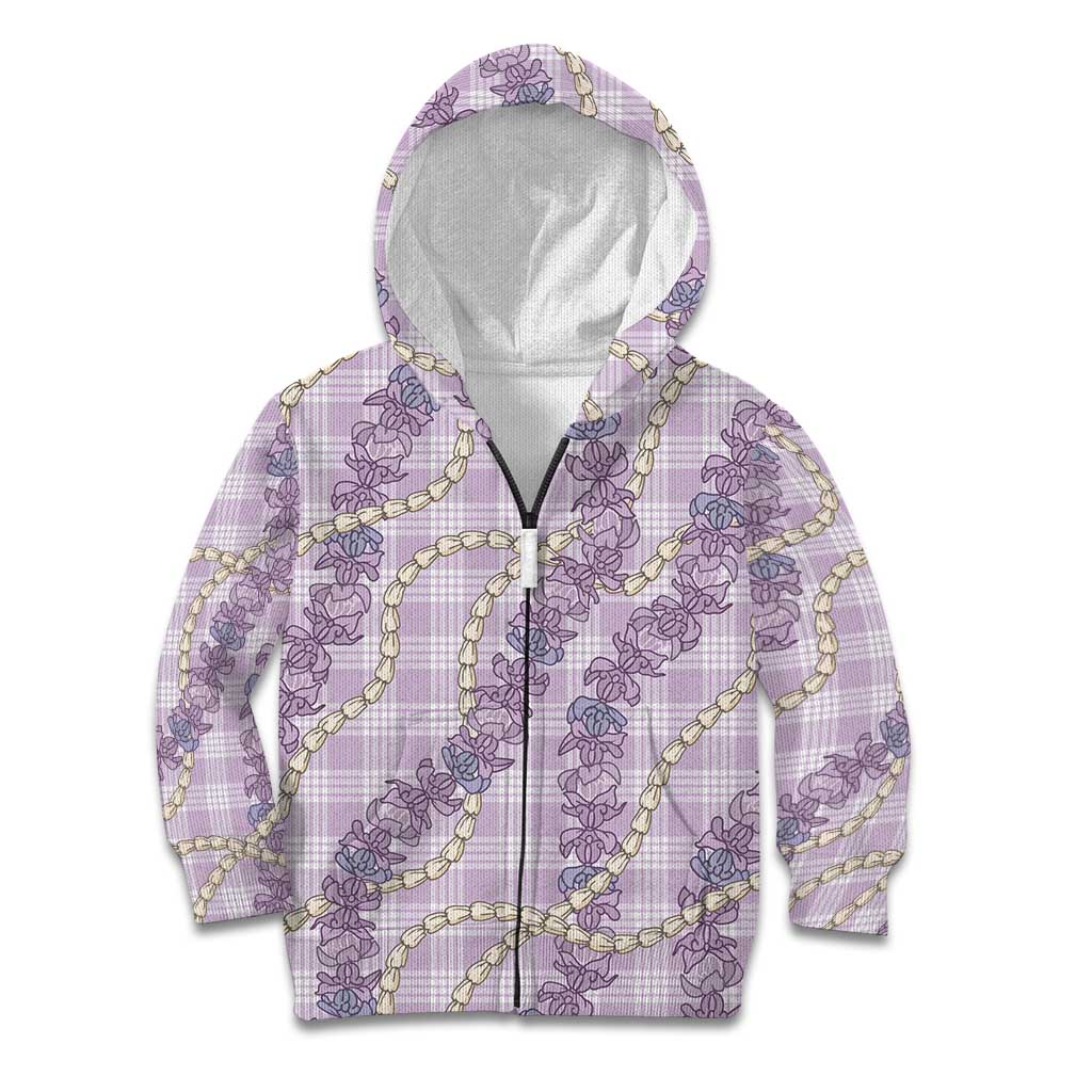 Pua Kalaunu Lei Kid Hoodie Palaka Pattern