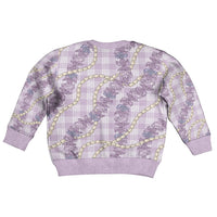 Pua Kalaunu Lei Kid Ugly Christmas Sweater Palaka Pattern LT01 - Polynesian Pride