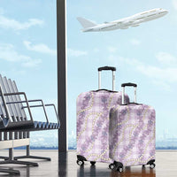 Pua Kalaunu Lei Luggage Cover Palaka Pattern