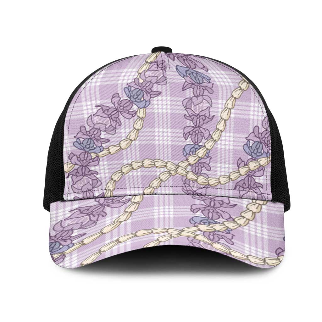 Pua Kalaunu Lei Mesh Trucker Cap Palaka Pattern