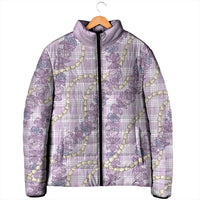 Pua Kalaunu Lei Padded Jacket Palaka Pattern