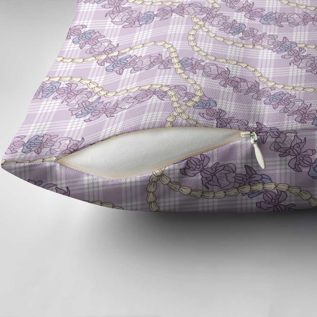 Pua Kalaunu Lei Pillow Cover Palaka Pattern