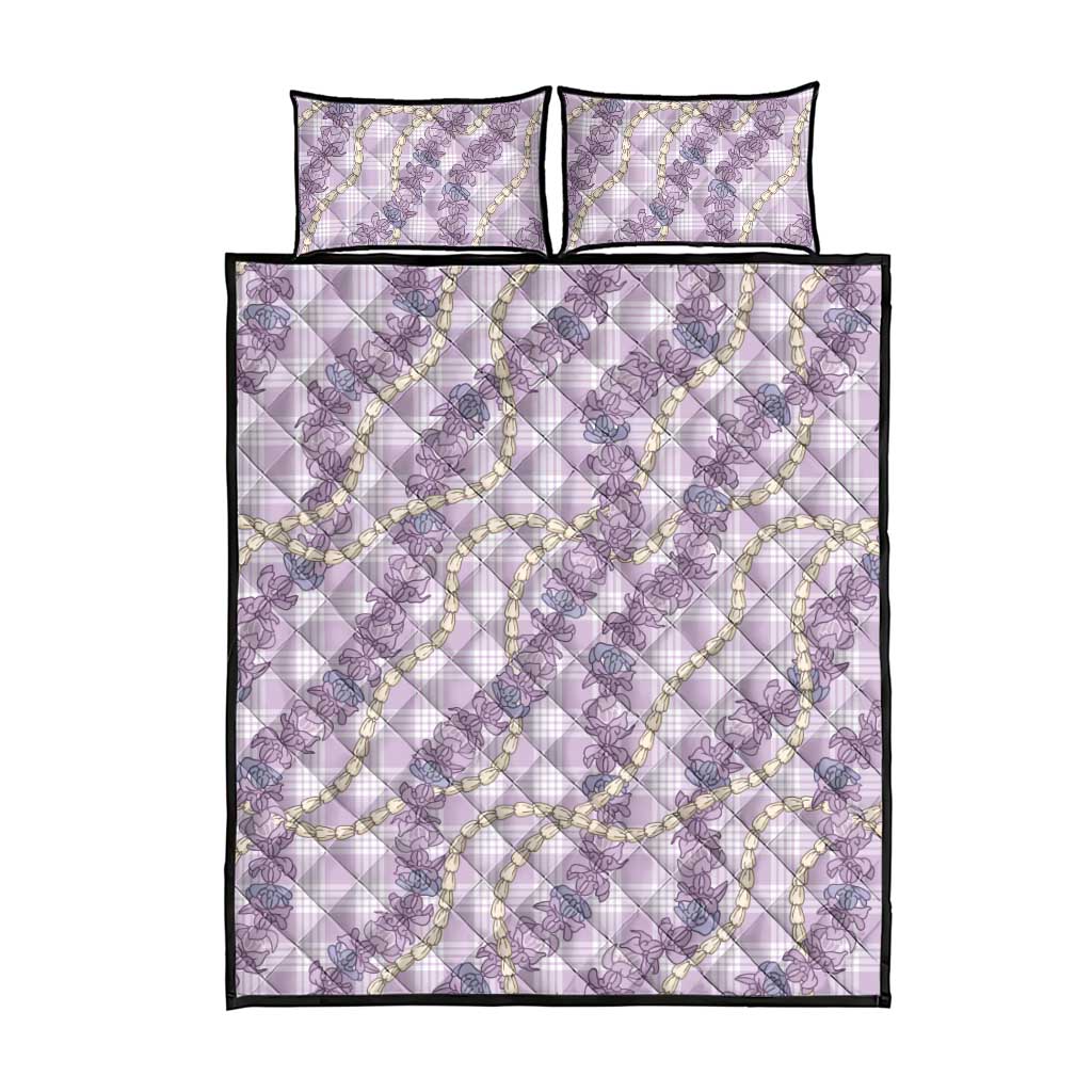 Pua Kalaunu Lei Quilt Bed Set Palaka Pattern